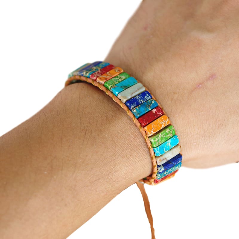 7 chakras bracelet tibetain