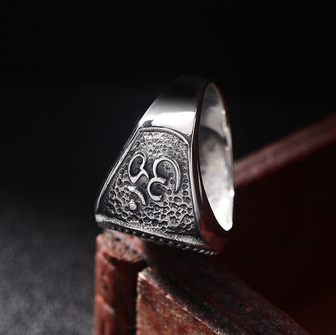 argent anneau tibetain