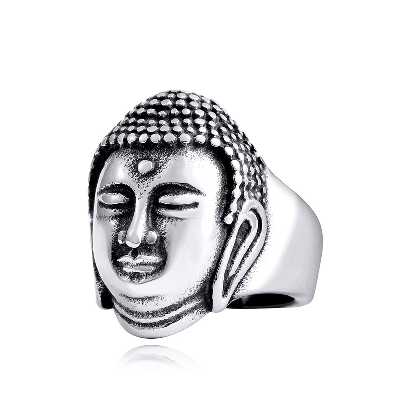 bague bouddha argent