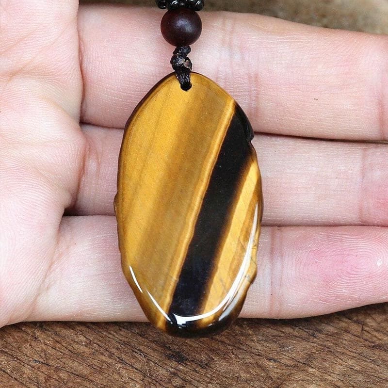 bouddha oeil de tigre pendentif