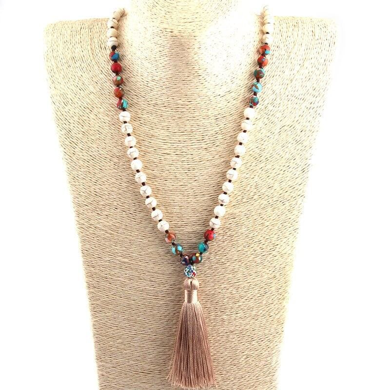 collier pierre blanche mala