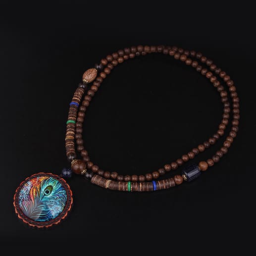 mala bois de santal tibetain