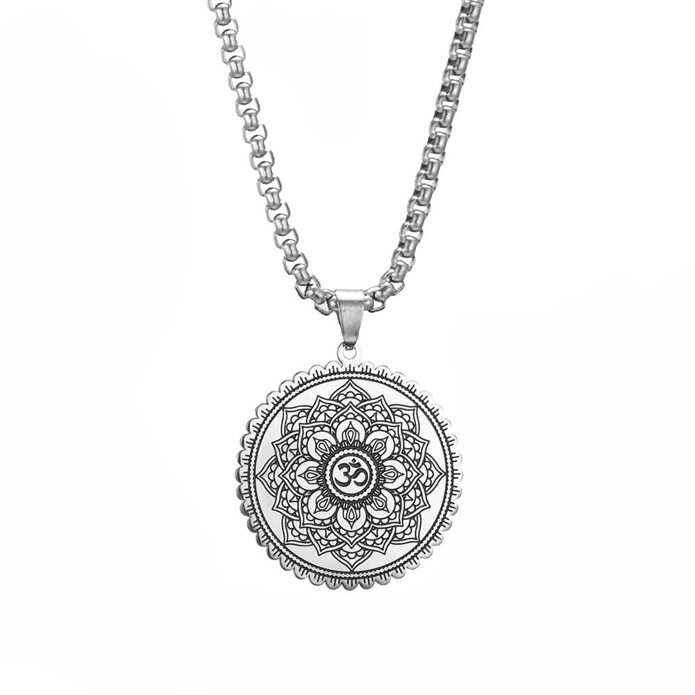 pendentif fleur de vie argent massif