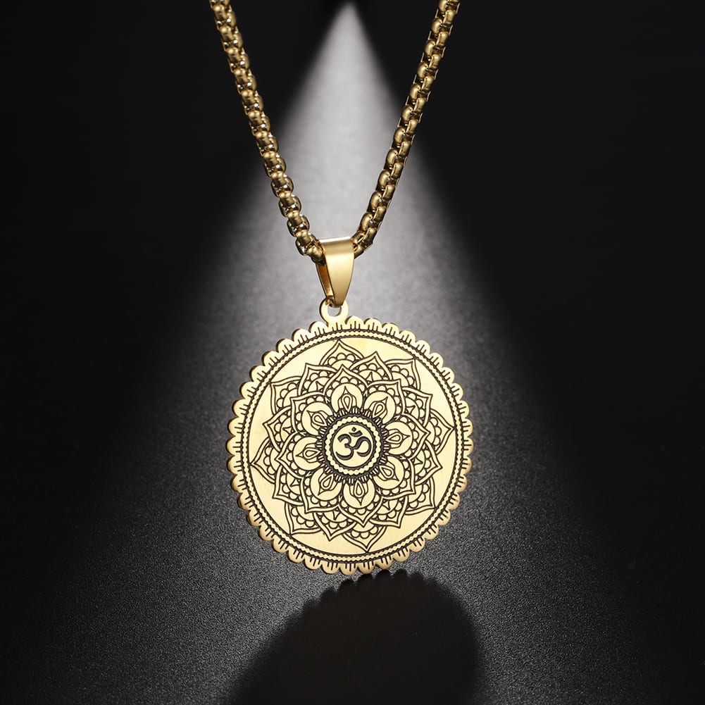 pendentif or tibetain