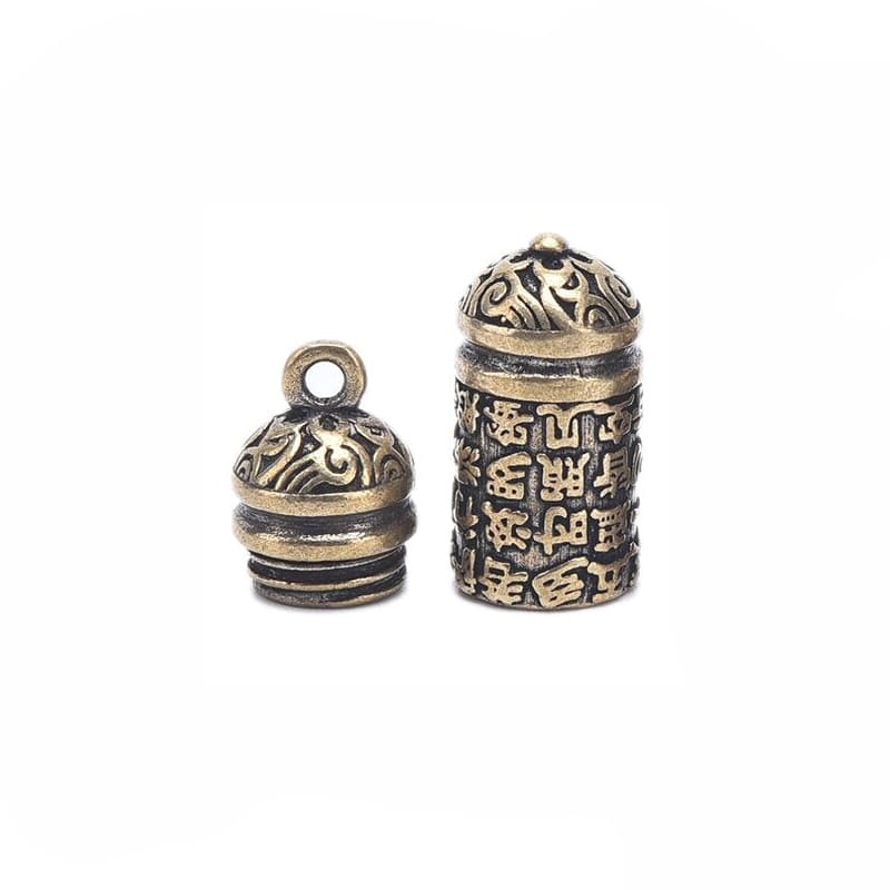 pendentif tibetain moulin priere