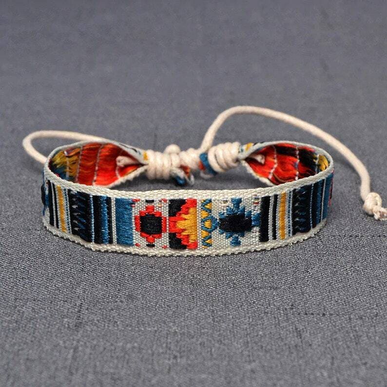 bracelet nepal tisse