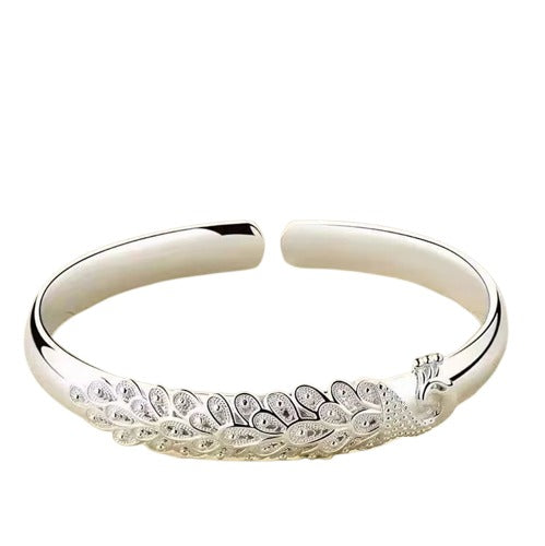 BraceletPaonArgenteFemme