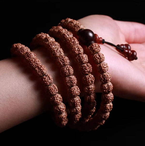 BraceletPerlesRudraksha108Tibetain