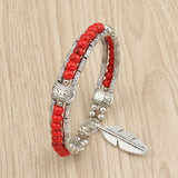 Bracelet Rouge Porte-Bonheur Tibétain