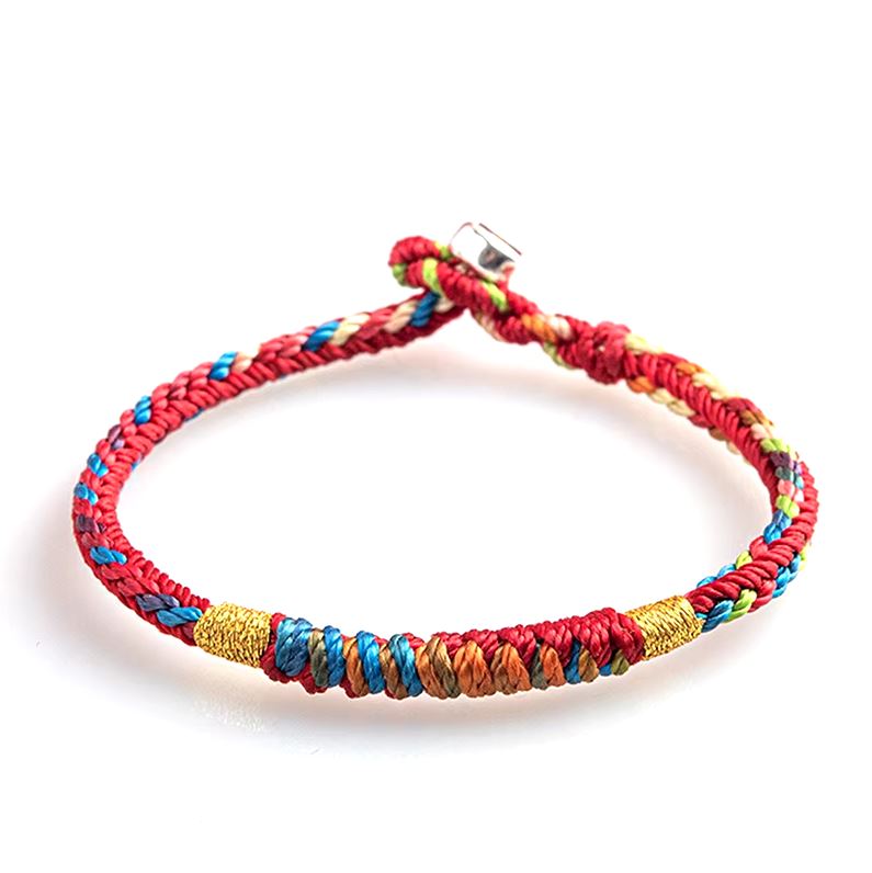 Bracelet Tibétain Fil Coloré Porte-Bonheur