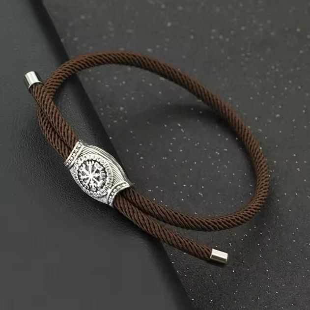 BraceletcordeMarronTibet