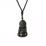 Pendentif Bouddha Obsidienne