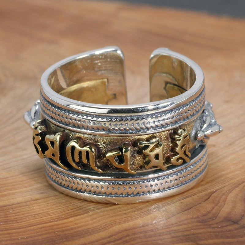 anneau tibetain mantra