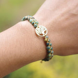 bracelet en pierre de jaspe