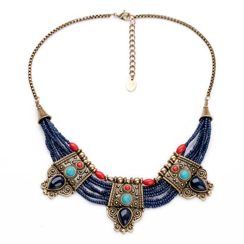 collier tibetain vintage